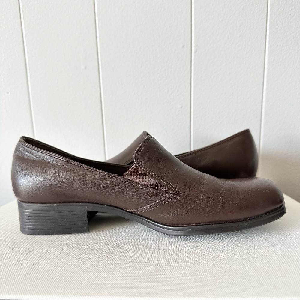 St. John’s Bay dark brown loafers, size 6.5 M in women NO BOX